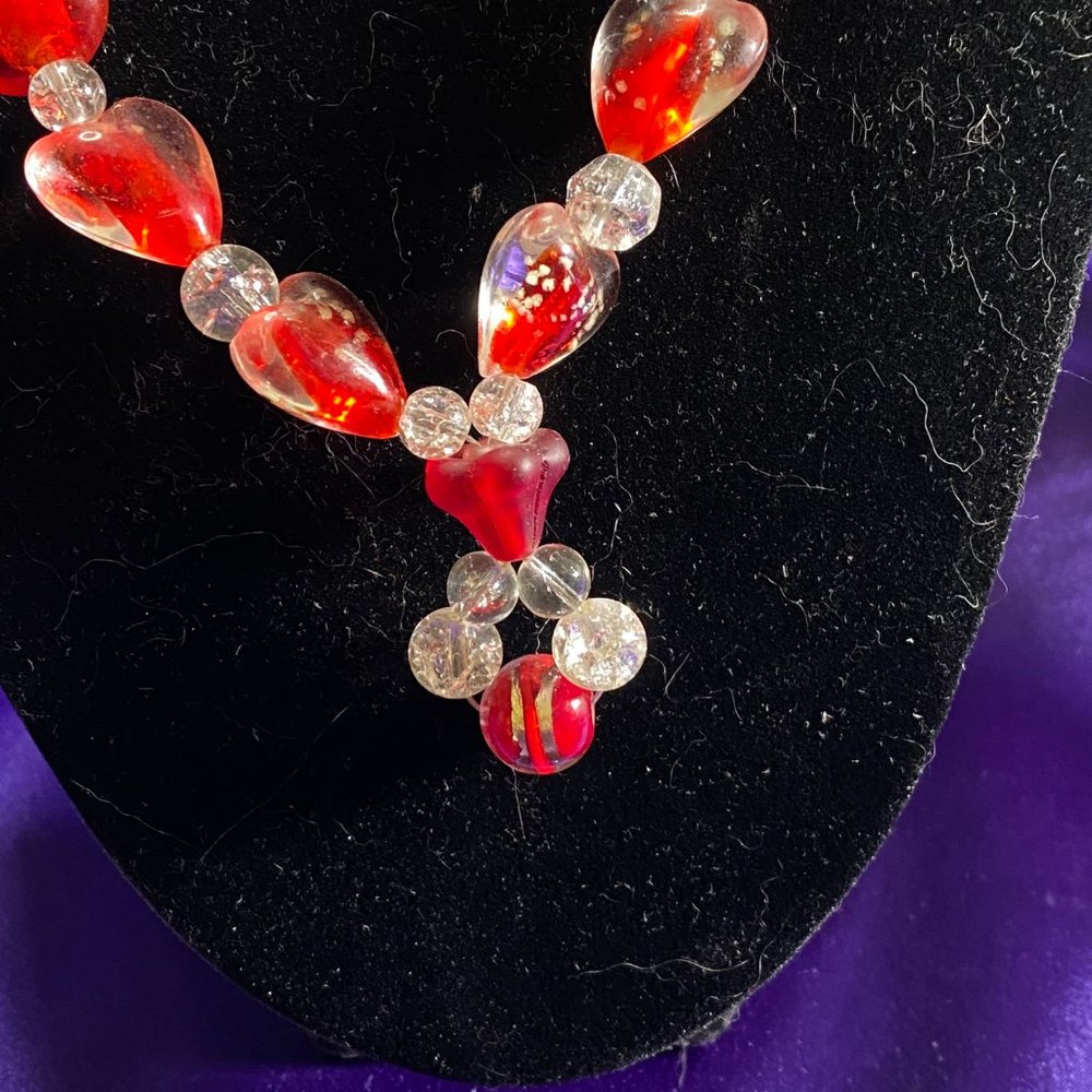 New đ Heart to Heart Gemstone Necklace - Picture 2 of 14